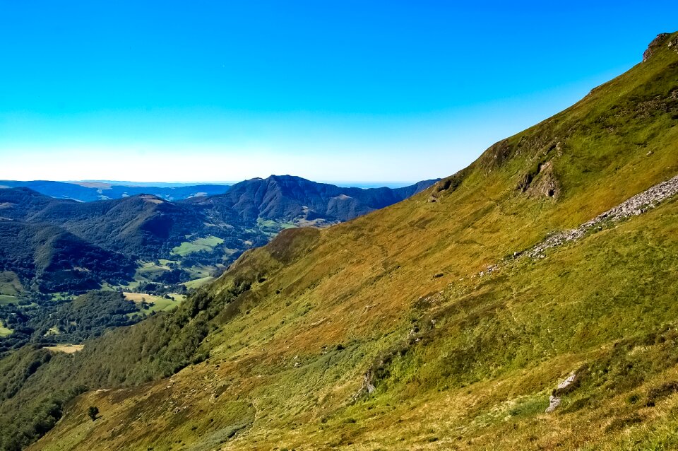 Mountain landscape cliff photo