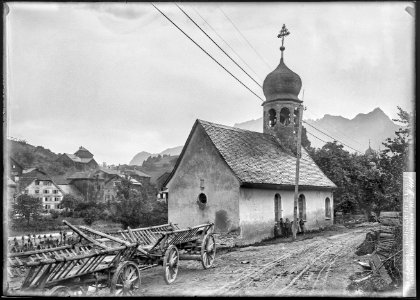 CH-NB - Pfäfers, Kapelle, vue partielle extérieure - Collection Max van Berchem - EAD-6997