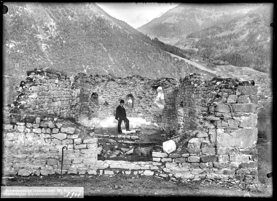 CH-NB - Saint-Triphon, Chapelle, vue d'ensemble - Collection Max van Berchem - EAD-7534
