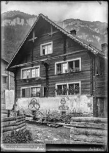 CH-NB - Pfäfers, Vättis, Haus, vue partielle extérieure - Collection Max van Berchem - EAD-7007
