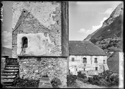 CH-NB - Sargans, Schloss, Turm, vue partielle extérieure - Collection Max van Berchem - EAD-7001