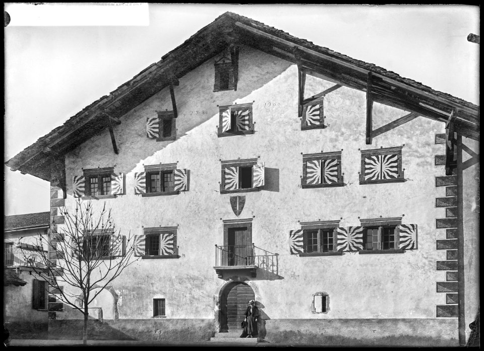 CH-NB - Savièse, Saint-Germain, Maison communale, vue d'ensemble - Collection Max van Berchem - EAD-7665