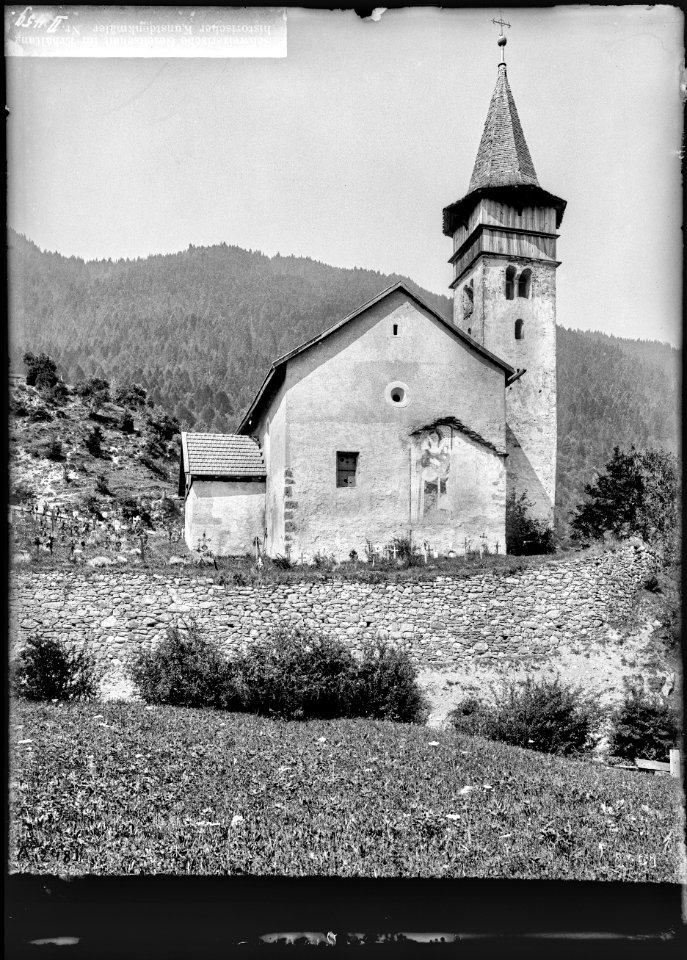 CH-NB - Rhäzüns, Kirche St. Paul, vue partielle - Collection Max van Berchem - EAD-7046
