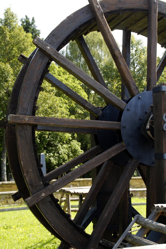 Old spokes wood