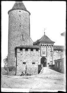 CH-NB - Romont (FR), Château, Façade, vue partielle - Collection Max van Berchem - EAD-8767