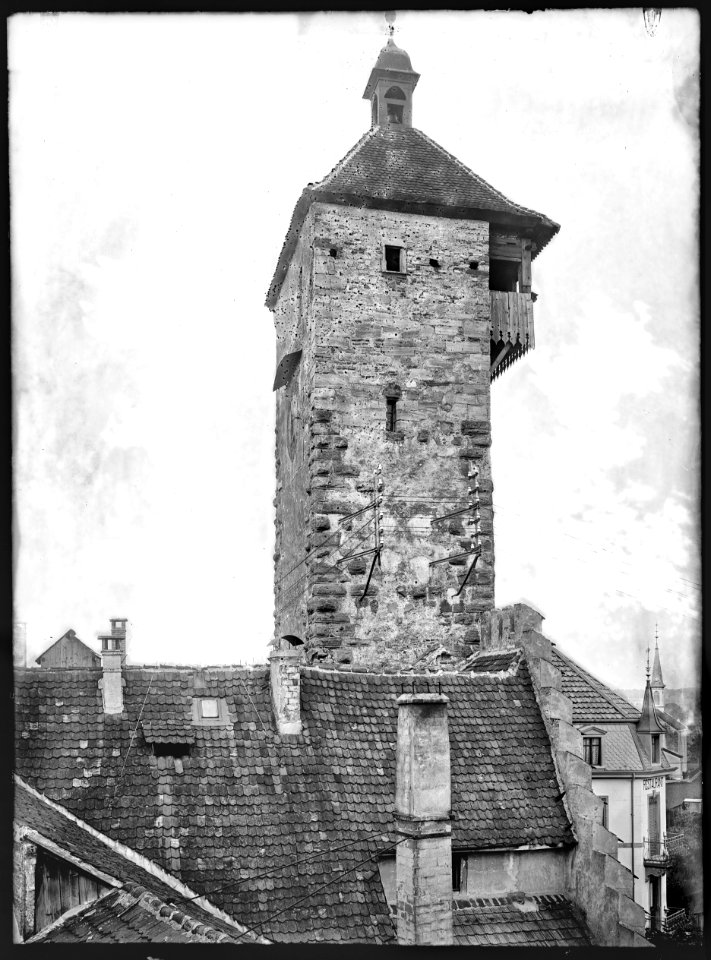 CH-NB - Rheinfelden, Turm, vue partielle - Collection Max van Berchem - EAD-7088