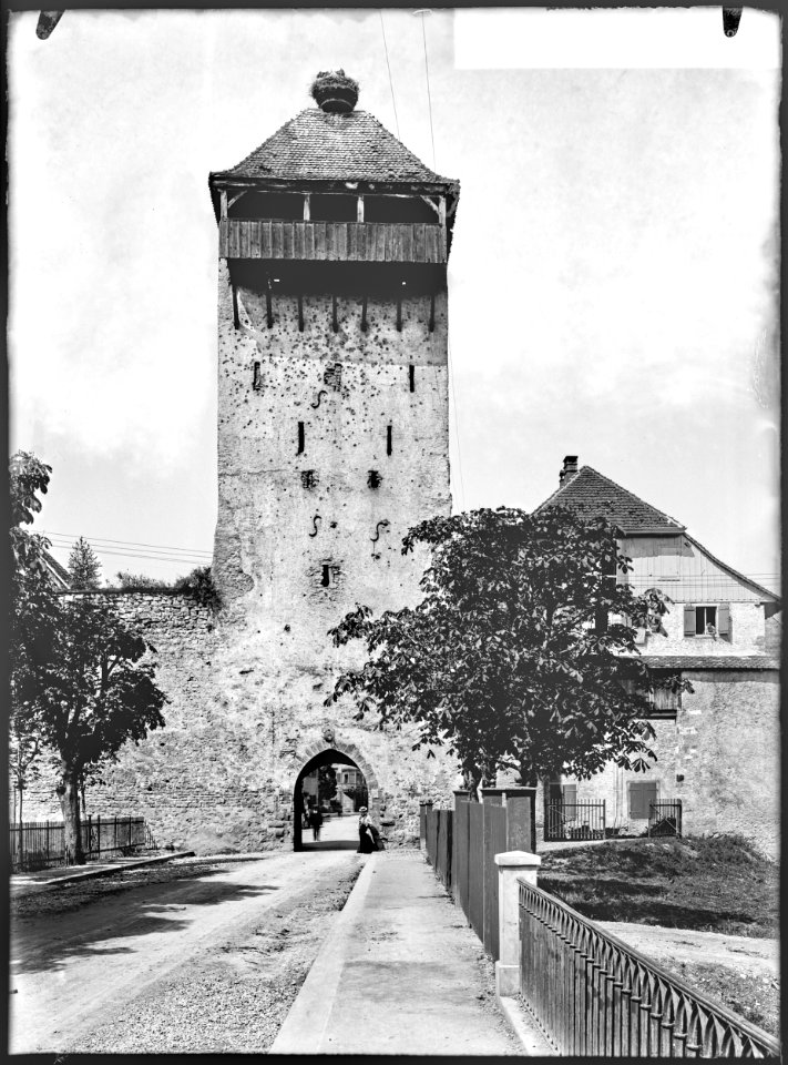 CH-NB - Rheinfelden, Turm, vue partielle - Collection Max van Berchem - EAD-7092