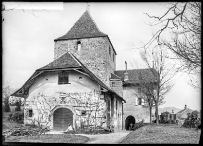 CH-NB - Rue, Château, vue partielle - Collection Max van Berchem - EAD-8781