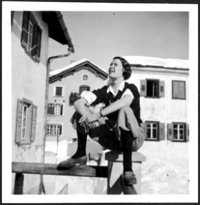 CH-NB - Schweiz, Engadin- Menschen - Annemarie Schwarzenbach - SLA-Schwarzenbach-A-5-08-021