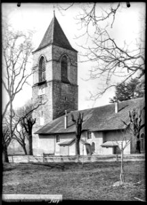 CH-NB - Saint-Légier-La Chiésaz, Église réformée Notre-Dame, vue d'ensemble extérieure - Collection Max van Berchem - EAD-7246