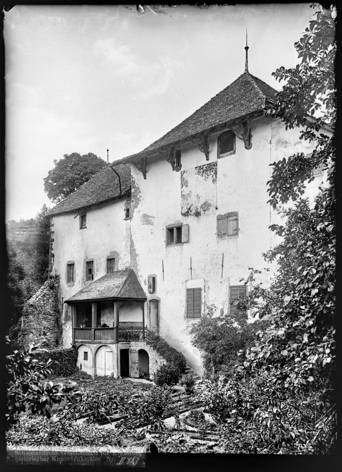 CH-NB - Romainmôtier, Maison du Prieur, vue d'ensemble - Collection Max van Berchem - EAD-7451