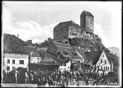 CH-NB - Sargans, Schloss, vue d'ensemble extérieure - Collection Max van Berchem - EAD-7002