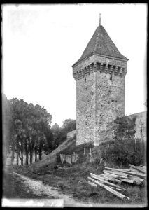 CH-NB - Romont (FR), Tour, vue partielle - Collection Max van Berchem - EAD-8766