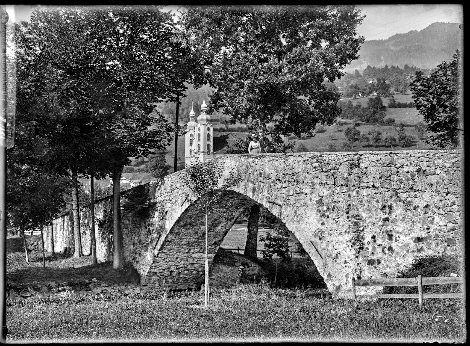 CH-NB - Sarnen, Brücke, vue partielle - Collection Max van Berchem - EAD-8783