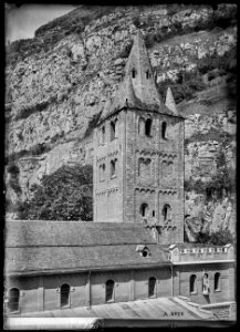 CH-NB - Saint-Maurice, Abbaye, vue partielle - Collection Max van Berchem - EAD-7640