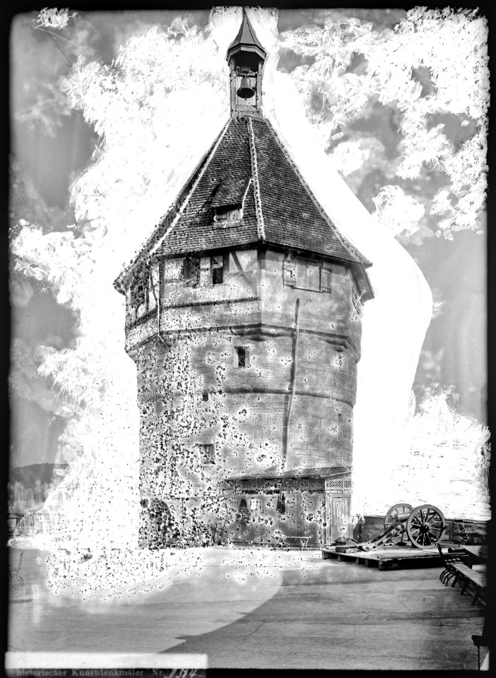 CH-NB - Schaffhausen, Munot, Turm, vue partielle - Collection Max van Berchem - EAD-6971