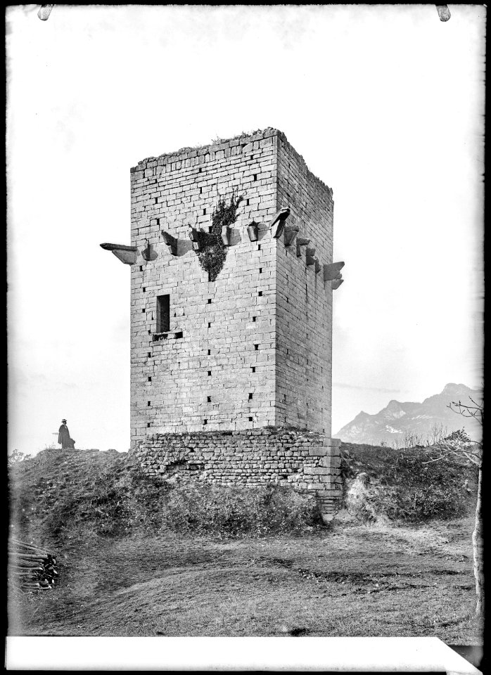 CH-NB - Saint-Triphon, Tour, vue d'ensemble - Collection Max van Berchem - EAD-7528