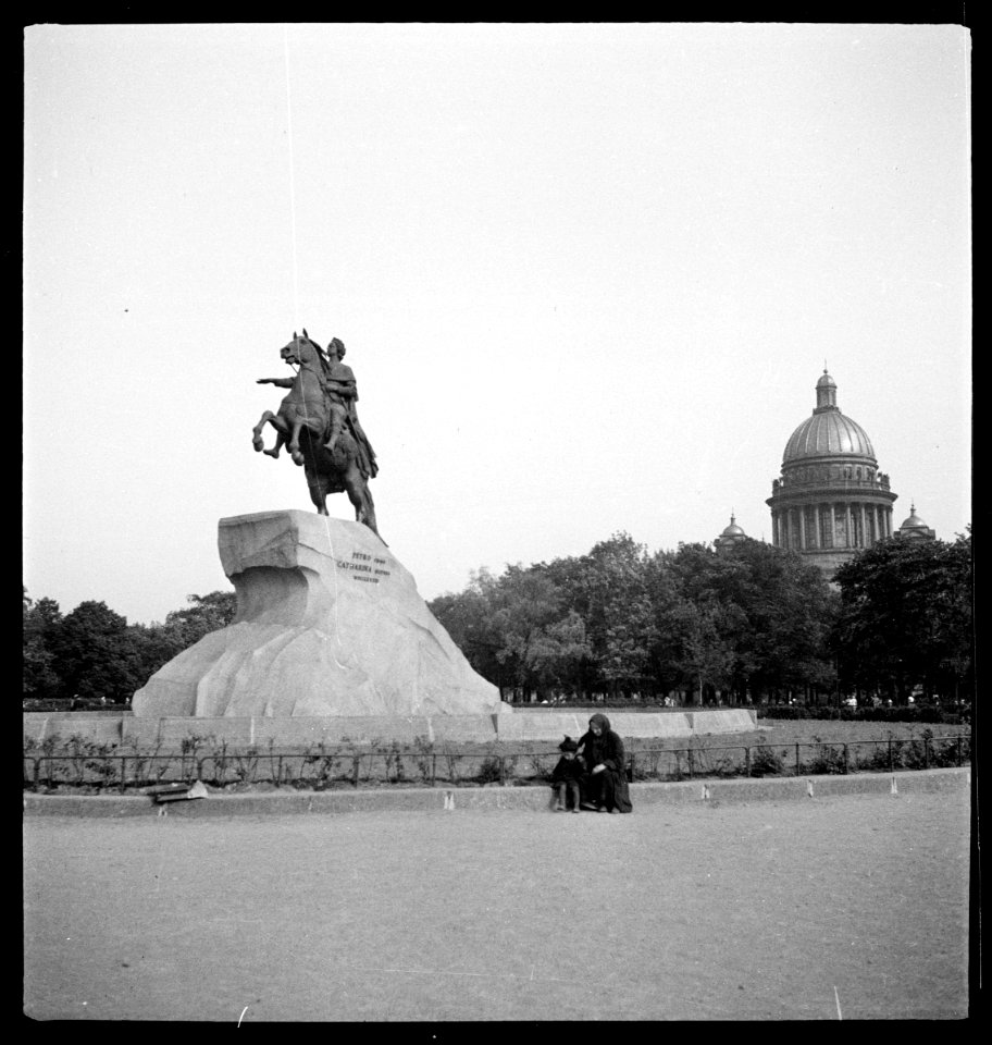 CH-NB - Russland, Leningrad (Sankt Petersburg)- Reiterstandbild - Annemarie Schwarzenbach - SLA-Schwarzenbach-A-5-13-166