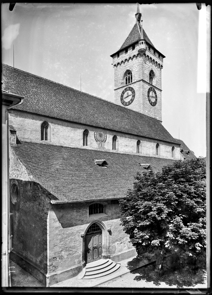 CH-NB - Schaffhausen, Kirche St. Johann, vue partielle - Collection Max van Berchem - EAD-6967
