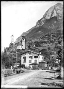 CH-NB - Sargans, Schloss, vue partielle extérieure - Collection Max van Berchem - EAD-6999