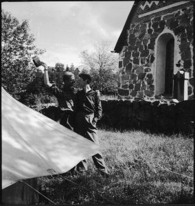 CH-NB - Schweden, Danemura (Dannemora)- Zelt - Annemarie Schwarzenbach - SLA-Schwarzenbach-A-5-17-189