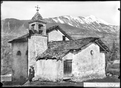 CH-NB - Savièse, Drône, Chapelle, vue d'ensemble - Collection Max van Berchem - EAD-7664