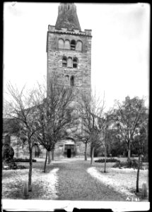 CH-NB - Sion, Cathédrale Notre-Dame, Clocher, vue partielle - Collection Max van Berchem - EAD-7669