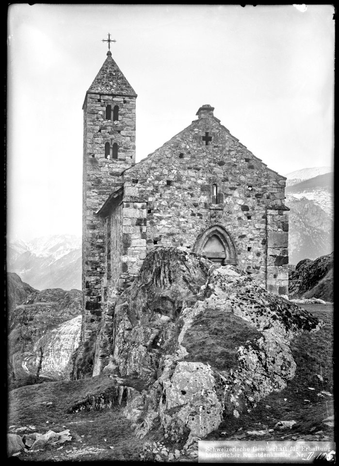 CH-NB - Sion, Chapelle de Tous-les-Saints, vue d'ensemble - Collection Max van Berchem - EAD-7674