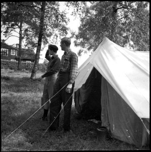 CH-NB - Schweden, Danemura (Dannemora)- Zelt - Annemarie Schwarzenbach - SLA-Schwarzenbach-A-5-17-188