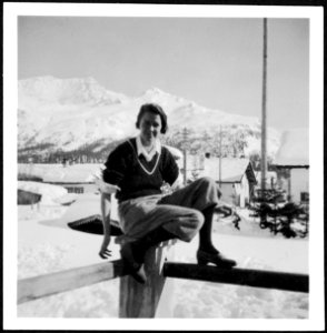 CH-NB - Schweiz, Engadin- Menschen - Annemarie Schwarzenbach - SLA-Schwarzenbach-A-5-08-015