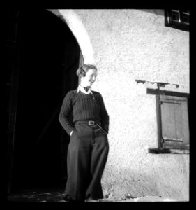 CH-NB - Schweiz, Engadin- Menschen - Annemarie Schwarzenbach - SLA-Schwarzenbach-A-5-08-221