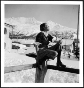 CH-NB - Schweiz, Engadin- Menschen - Annemarie Schwarzenbach - SLA-Schwarzenbach-A-5-08-018