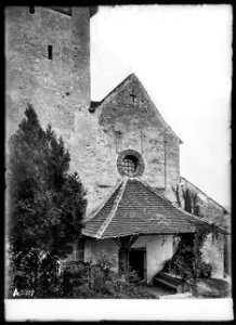 CH-NB - Spiez, Schlosskirche, vue partielle extérieure - Collection Max van Berchem - EAD-6702