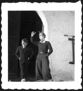 CH-NB - Schweiz, Engadin- Menschen - Annemarie Schwarzenbach - SLA-Schwarzenbach-A-5-08-050