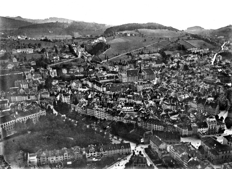 CH-NB - St. Gallen, Altstadt - Eduard Spelterini - EAD-WEHR-32028-A