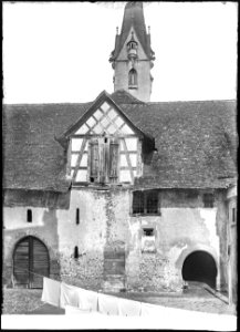 CH-NB - Stein am Rhein, Kloster Sankt-Georgen, vue partielle extérieure - Collection Max van Berchem - EAD-6983