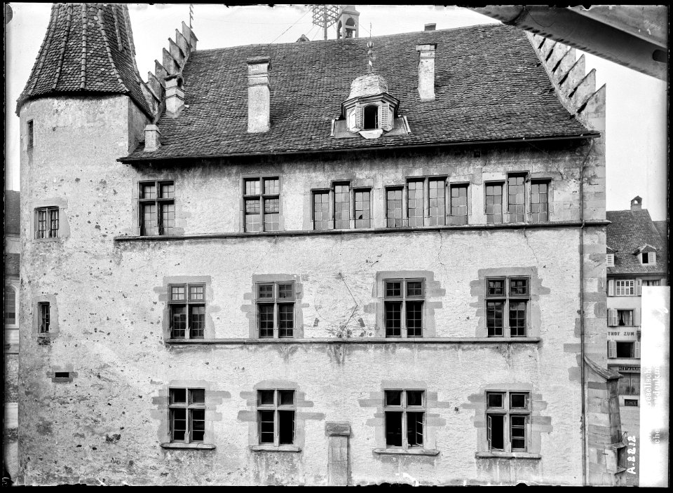 CH-NB - Sursee, Rathaus, Fassade, vue partielle - Collection Max van Berchem - EAD-6774