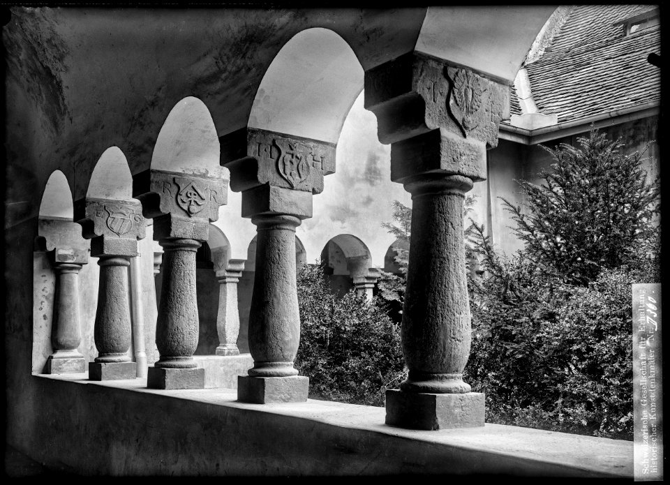 CH-NB - Schönenwerd, Stiftskirche St. Leodegar, Kreuzgang, vue partielle - Collection Max van Berchem - EAD-6947