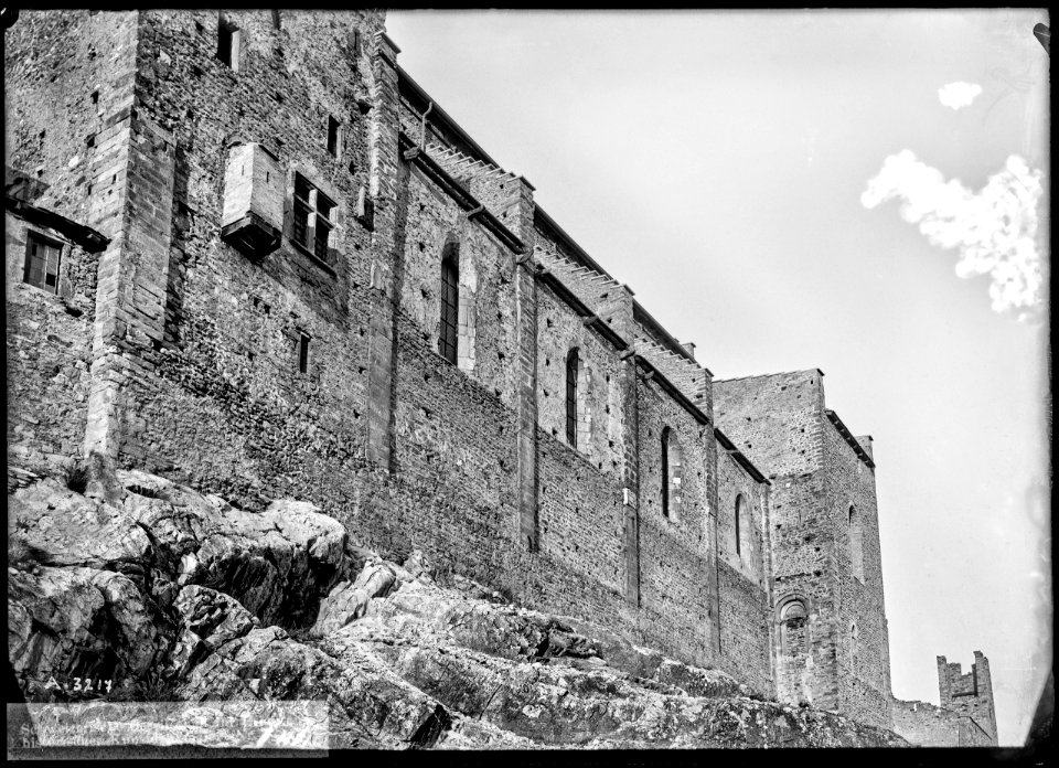CH-NB - Sion, Basilique de Valère, vue partielle - Collection Max van Berchem - EAD-8629