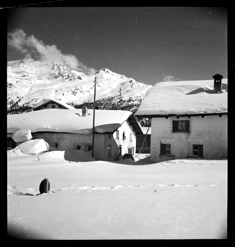 CH-NB - Schweiz, Sils- Häuser - Annemarie Schwarzenbach - SLA-Schwarzenbach-A-5-08-152
