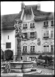 CH-NB - Solothurn, St. Georgsbrunnen, vue d'ensemble - Collection Max van Berchem - EAD-6932