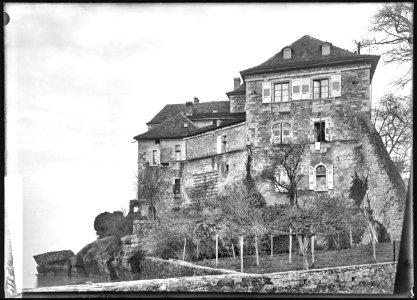 CH-NB - St-Saphorin-Lavaux, Château de Glérolles, vue d’ensemble extérieure - Collection Max van Berchem - EAD-7255