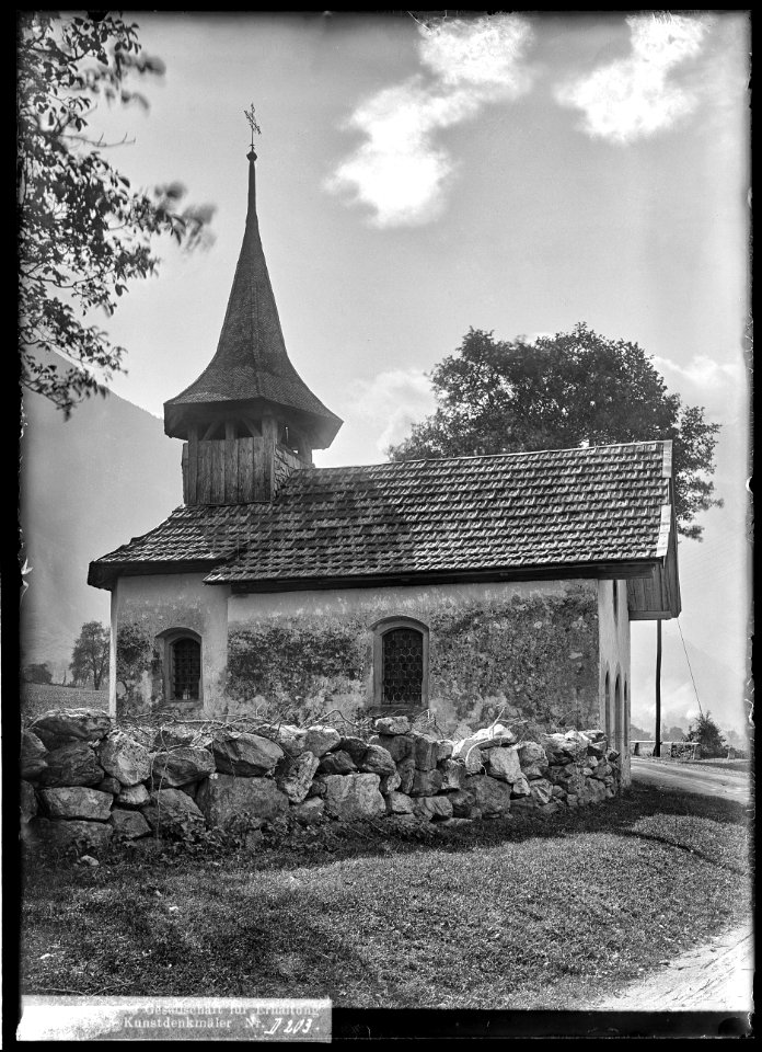 CH-NB - Silenen, Ellbogenkapelle, vue d'ensemble extérieure - Collection Max van Berchem - EAD-6788