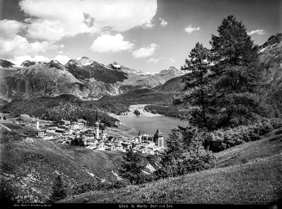 CH-NB - St. Moritz, Ortsgesamtansicht - EAD-WEHR-6543-B