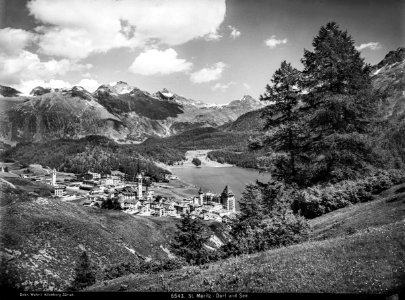 CH-NB - St. Moritz, Ortsgesamtansicht - EAD-WEHR-6543-B