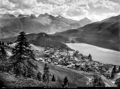 CH-NB - St. Moritz, Ortsgesamtansicht - EAD-WEHR-6541-B