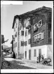 CH-NB - Sumvitg, Haus, Fassade, vue partielle - Collection Max van Berchem - EAD-7050