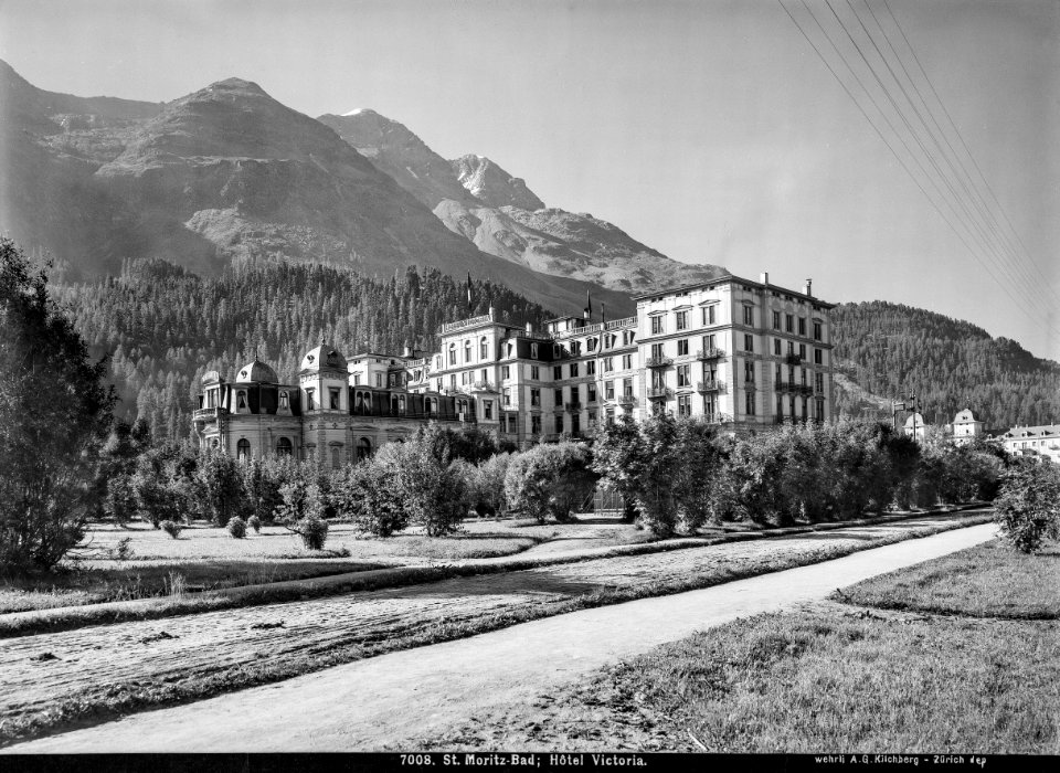 CH-NB - St. Moritz Bad, Hotel Victoria, Aussenansicht - EAD-WEHR-7008-B