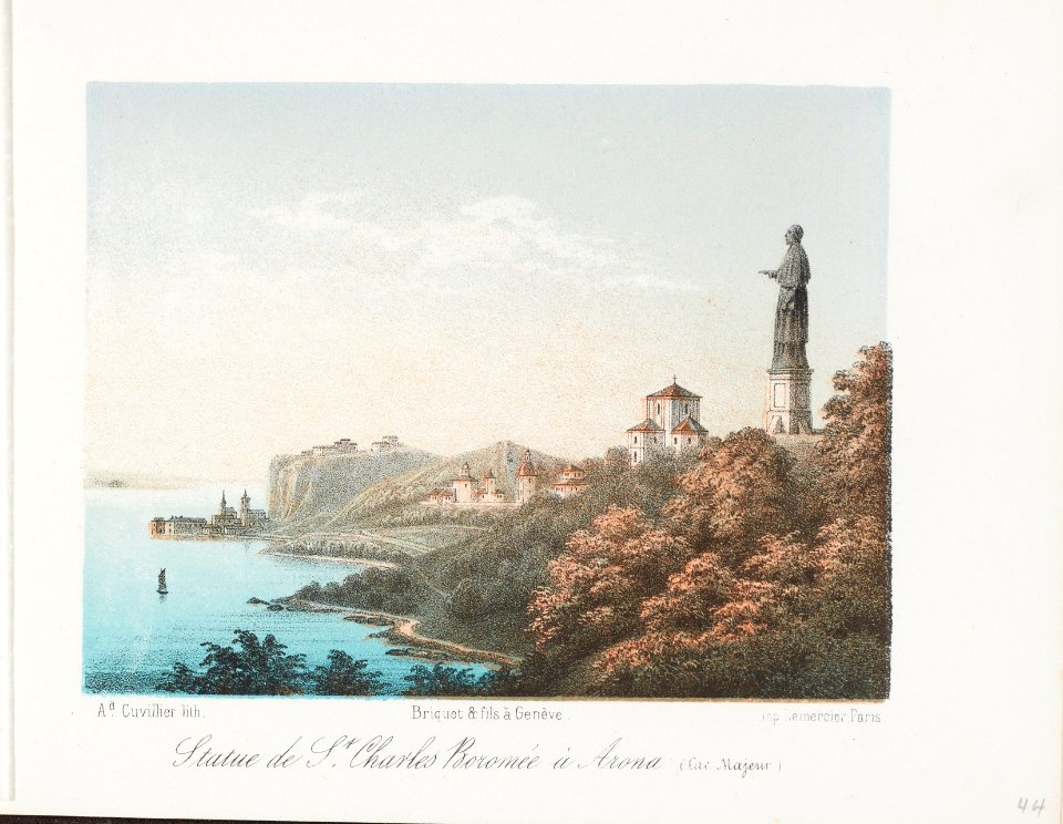 CH-NB - Statue de St. Charles Charles Borromée à Arona (Lac Majeur) - Collection Gugelmann - GS-GUGE-31-91