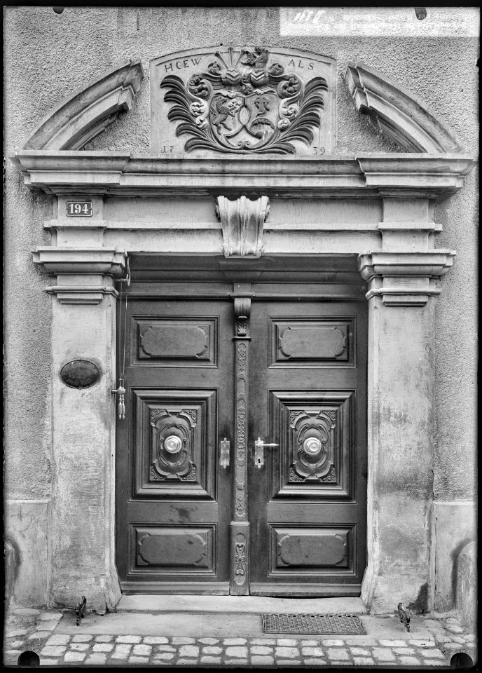 CH-NB - Stein am Rhein, Haus Rippmann, Portal, vue d'ensemble - Collection Max van Berchem - EAD-6977